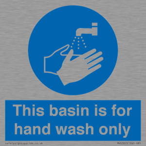 Basin for hand wash only